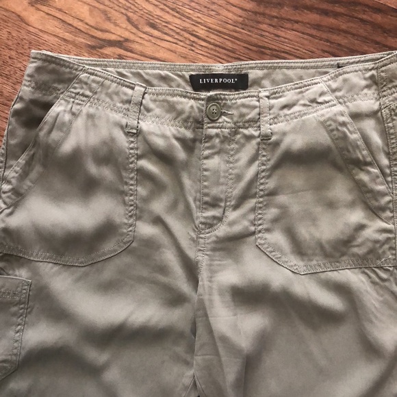 Liverpool Lightweight Cargo/Utility Capris - Picture 3 of 11